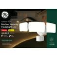 GE LED Security Floodlight 3-Head Adjustable 5500 Lumens Outdoor Motion Sensor Hardwired Dusk to Dawn Light Fixture